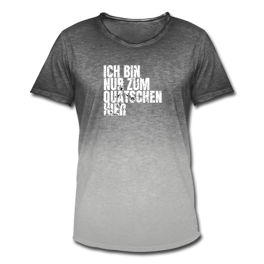 Abschlussfahrt T-Shirt - Lustiger Spruch Ich bin zum Quatschen Hier