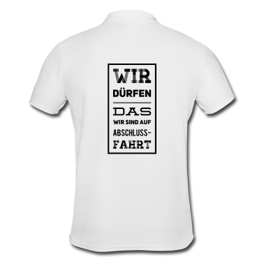 Abschlussfahrt Poloshirt - Wir sind auf Abschlussfahrt