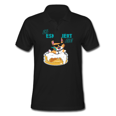 Abschlussfahrt Poloshirt - Es eskaliert eh! Katze im Bierpool Party T-Shirt