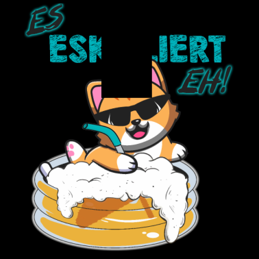 Motiv Es eskaliert eh! Katze im Bierpool Party T-Shirt