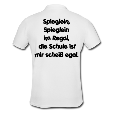 Abschlussfahrt Poloshirt - Schule ist egal schulhumor für Abschlussfahrt