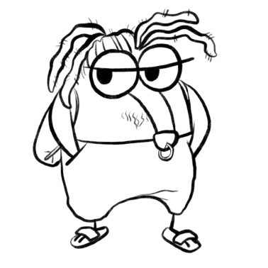 Motiv Der Hippie Penisvogel