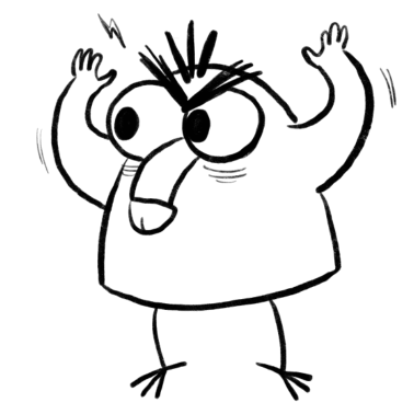 Motiv Der Wütende Penisvogel