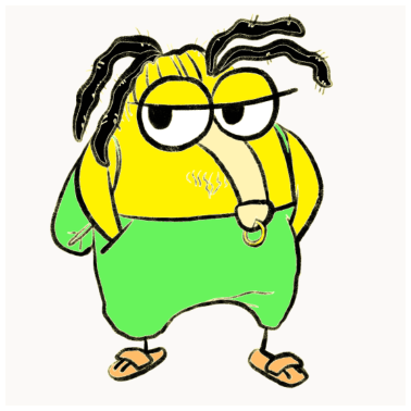 Motiv Der Hippie Penisvogel