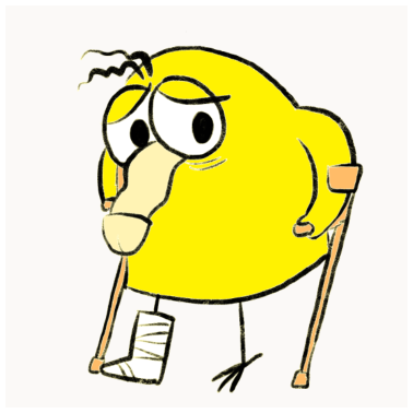 Motiv Der Verletzte Penisvogel