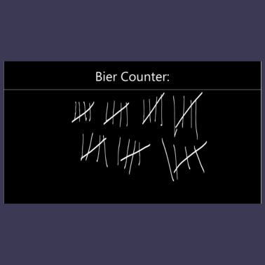 Motiv Bier Counter zum Feiern