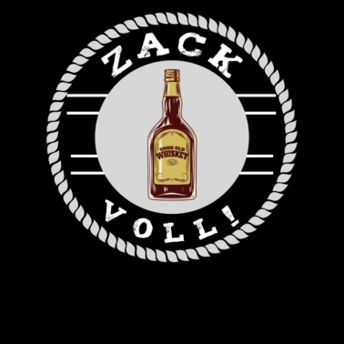 Motiv Whisky Flasche Zack voll betrunken lustig Mallorca