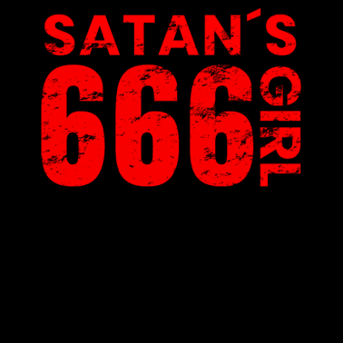 Motiv Lustiger Spruch Satans Girl 666