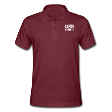 Abschlussfahrt Poloshirt - Lustiger Spruch Ich kann nichts dafür ich bin so