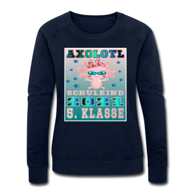 Realschule Pullover - 5 Klasse Schulkind 2021 BIOLOGIE AXOLOTL Amphibie