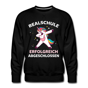 Realschule Pullover - Realschule Dabbing Einhorn Realschulabschluss