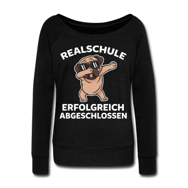 Realschule Pullover - Hund Mops Realschulabschluss Realschule