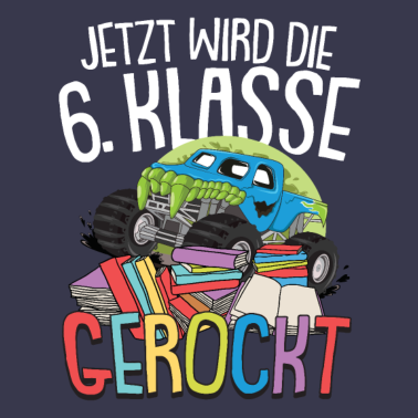 Motiv 6. Klasse Schule Sechste Auto Gaming Geschenk
