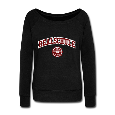 Realschule Pullover - Realschule College Schriftzug Rot