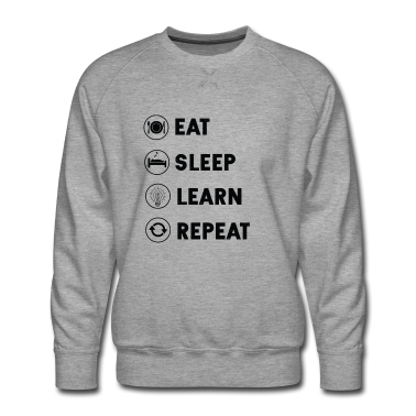 Realschule Pullover - eat sleep learn repeat abschluss abitur realschule