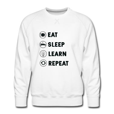 Realschule Pullover - eat sleep learn repeat abschluss abitur realschule