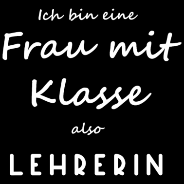 Motiv Lehrerin Frau mit Klasse Schule Shirt Geschenk