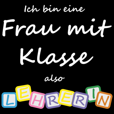 Motiv Lehrerin Frau mit Klasse Schule Shirt Geschenk