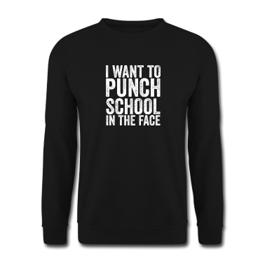 Realschule Pullover - Punch School Face I Schüler Schule Schülerin