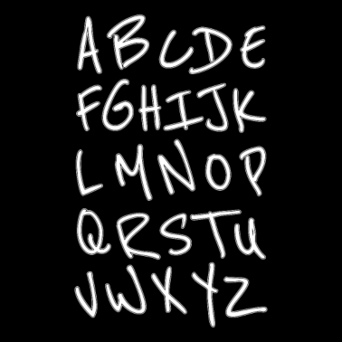 Motiv Alphabet ABC Buchstaben Schule Studium Geschenk
