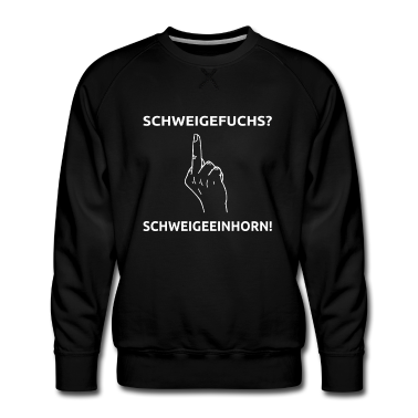 Realschule Pullover - Schweigefuchs Schweigeeinhorn Mittelinger Geschenk