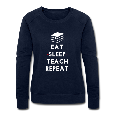 Realschule Pullover - Eat teach repeat - Klassenlehrer Lehrer