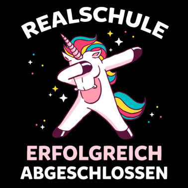 Motiv Realschule Dabbing Einhorn Realschulabschluss