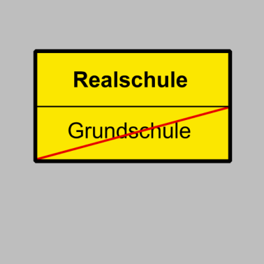 Motiv Tschüss Grundschule - Hallo Realschule