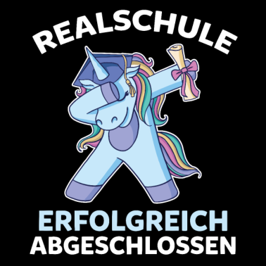 Motiv Dabbing Einhorn Realschulabschluss Realschule