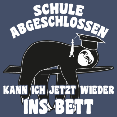 Motiv Realschule Gymnasium Abschluss Faultier