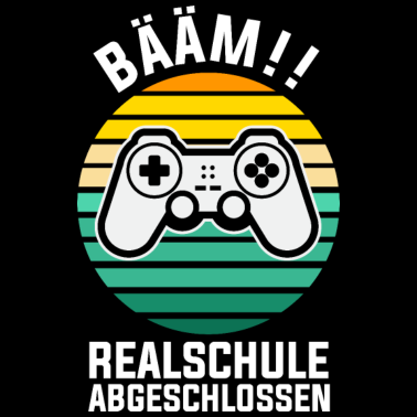 Motiv Realschule Abgeschlossen Gamer Gaming Zocker Nerd