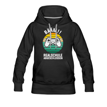 Realschule Hoodie - Realschule Abgeschlossen Gamer Gaming Zocker Nerd