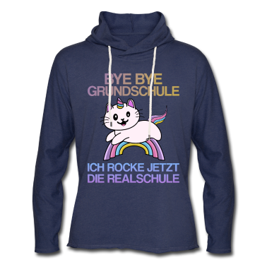 Realschule Hoodie - Lustiges Einhorn Süßes Bye Grundschule Realschule