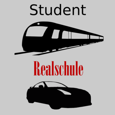 Motiv Student gegen Realschule - Schwarz-rot