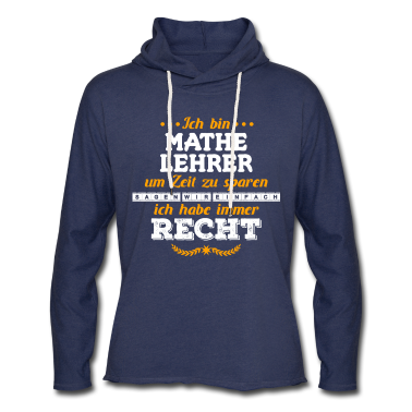 Realschule Hoodie - Mathelehrer Lehrer Schule Spruch Geschenkidee