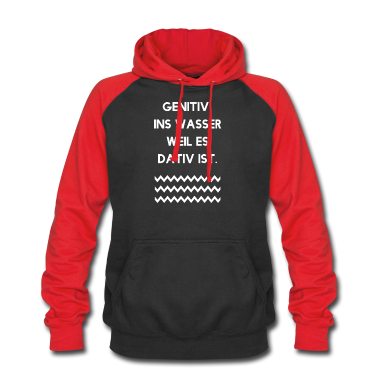 Realschule Hoodie - Genitiv ins Wasser - Lehrer Deutschlehrer