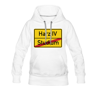 Realschule Hoodie - Ortsschild Studium Harz IV Verkehrsschild