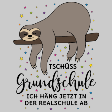 Motiv Grundschule Abschluss Tschüss Faultier Realschule