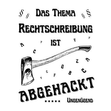 Motiv Lustiges zum Thema Schule und Rechtschreibung