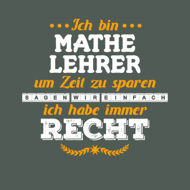 Motiv Mathelehrer Lehrer Schule Spruch Geschenkidee