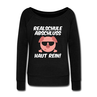 Realschulabschluss Pullover - Realschule Abschluss Haut Rein cooles Schwein