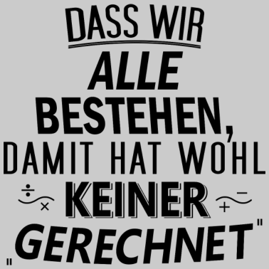 Motiv Damit hat keiner gerechnet (Abitur) Abschluss