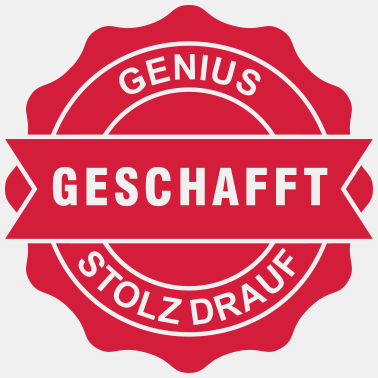 Motiv geschafft Abschluß-Sigel (1c)