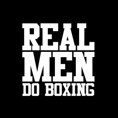 Motiv Real Men do Boxing Boxer