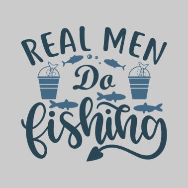 Motiv Real man do fishing