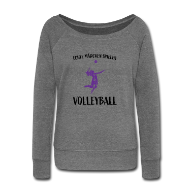 Realschulabschluss Pullover - Echte Mädchen spielen Volleyball