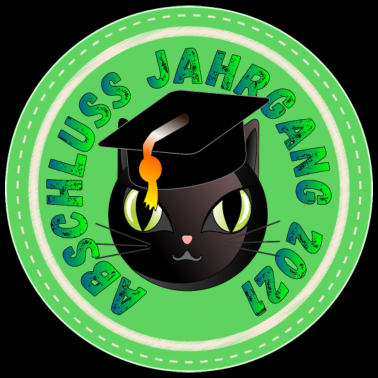 Motiv Abschluss Jahrgang 2021 Hauskatze SCHULABSCHLUSS