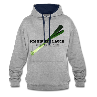 Realschulabschluss Hoodie - Ich bin ein Lauch / Schulabschluß - schwarzer Text