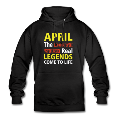 Realschulabschluss Hoodie - APRIL THE MONTH WHEN REAL LEGENDS COME TO LIFE
