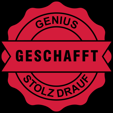 Motiv geschafft Abschluß-Sigel (1c)